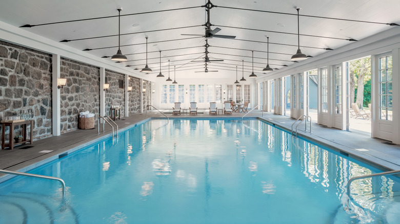 Heated pool at The Ranch Hudson Valley