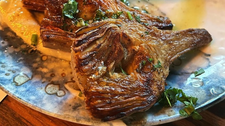 An artichoke dish at Lost & Found