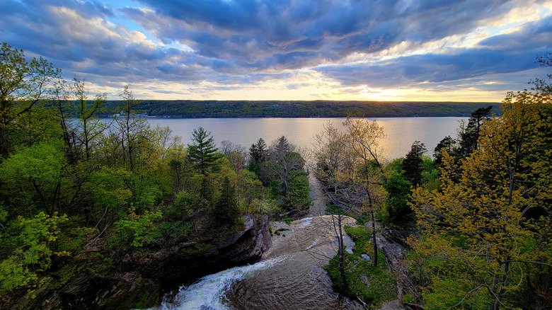 Seneca Lake from Hector at sunset