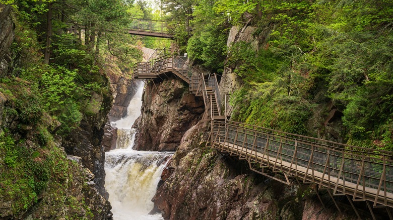 High Falls Gorge in Wilmington, New York