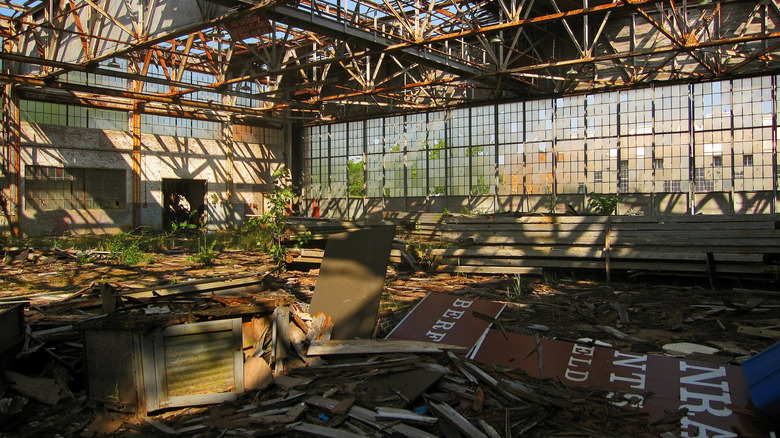 Floyd Bennet Field abandoned interior