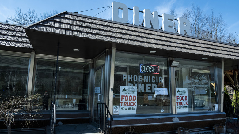 The Phoenicia Diner exterior in Phoenicia, New York