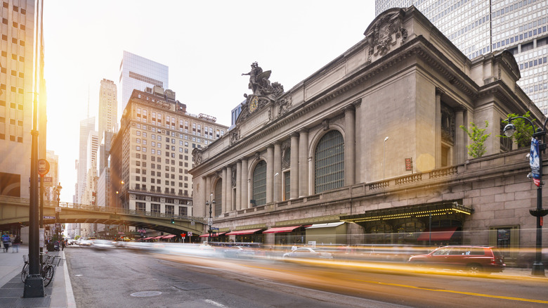 Grand Central Station, New York at sunset
