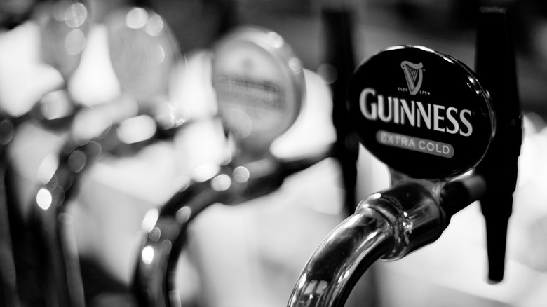 An image of Guinness on tap