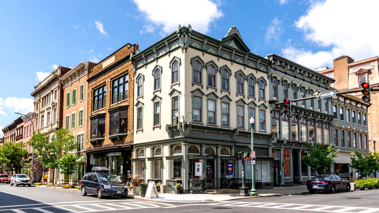 Image of the historic district in Troy in New York
