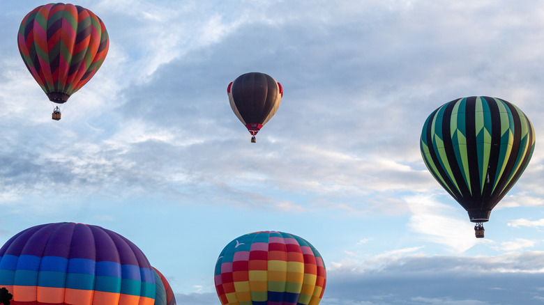 Hot air balloons taking flight at Queenbury's hot air balloon festival
