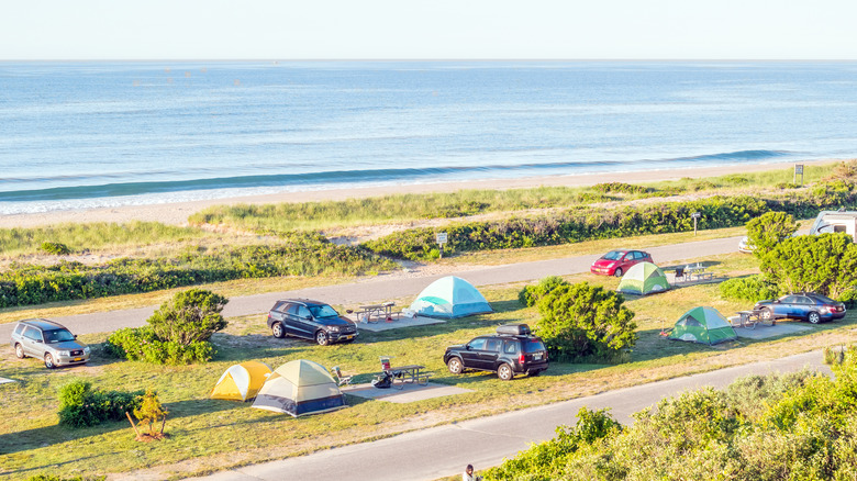 Coastal camping at Hither Hills State Park