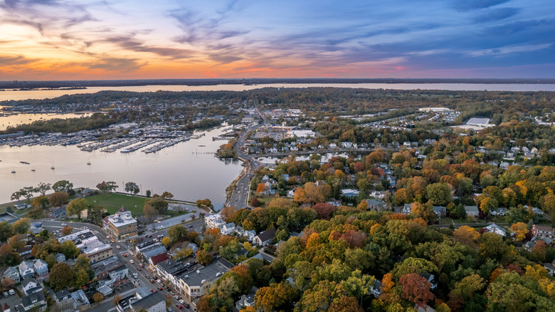 Long Island at sunset