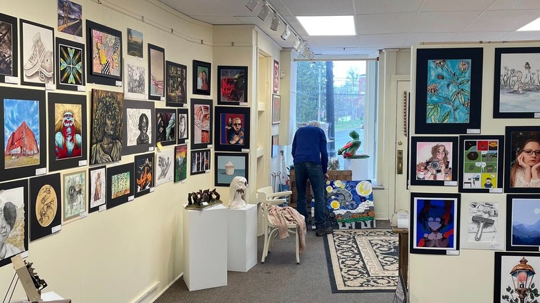 Gallery at the Salmon River Fine Arts Center in Pulaski, New York