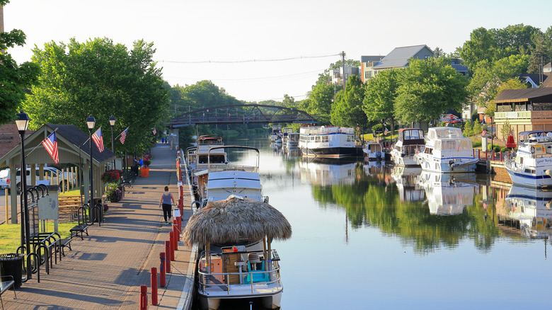 Dock along the Erie Canal