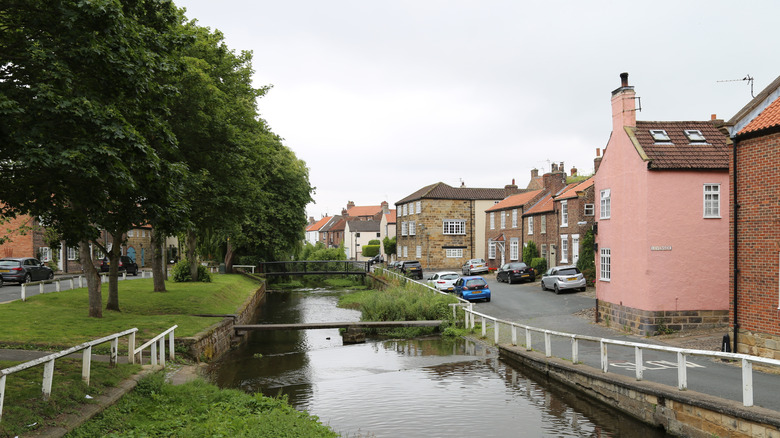 Bridges over the River Leven in Stokesley, England