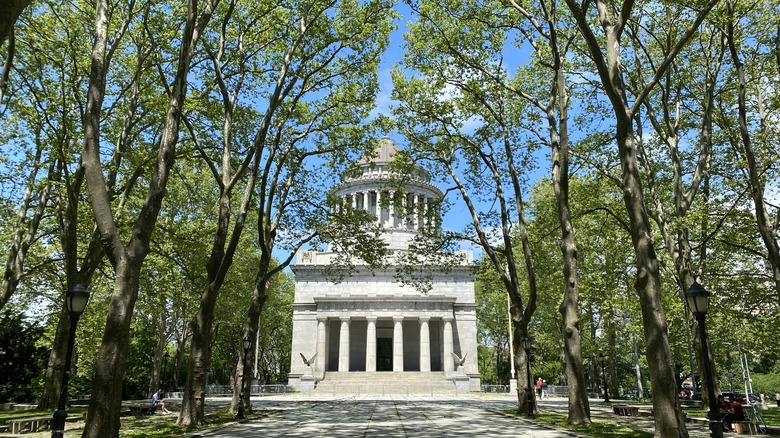 Trees surrounding the General Grant National Memorial in New York City