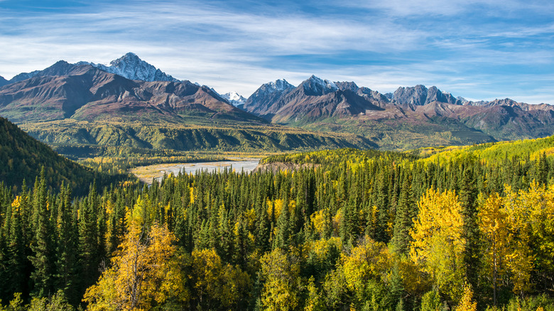 Wrangell-St. elias National Park in autumn