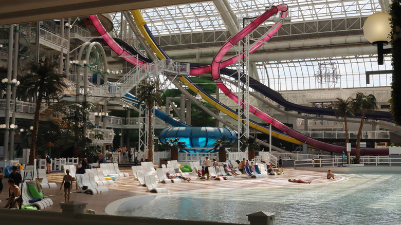 Waterslides in Edmonton Mall in Alberta