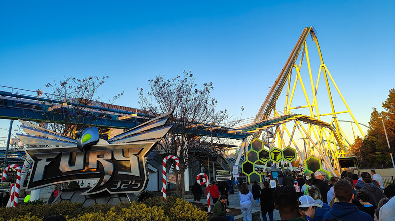 A roller coaster at Carowinds in Charlotte
