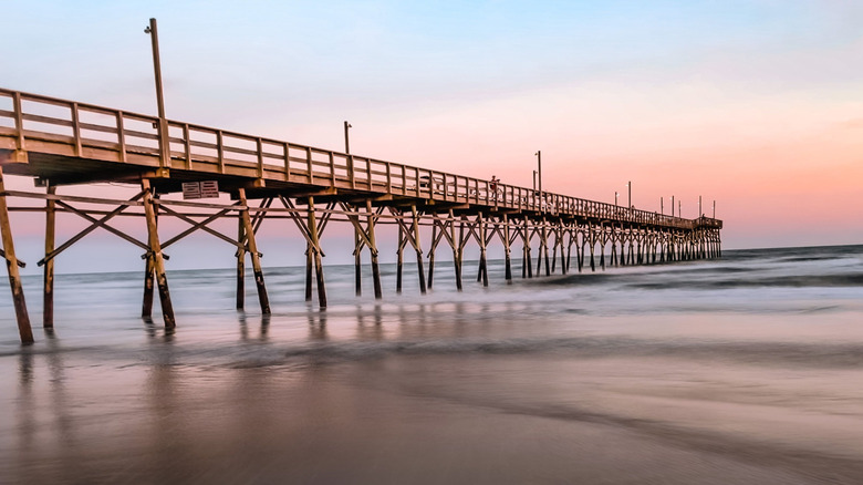 The Sunset Beach Fishing Pier in North Carolina