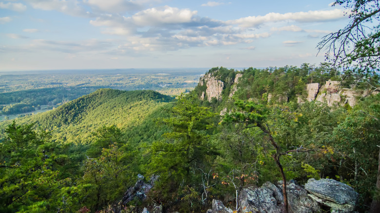 View from Crowders Mountain State Park near Gastonia, North Carolina