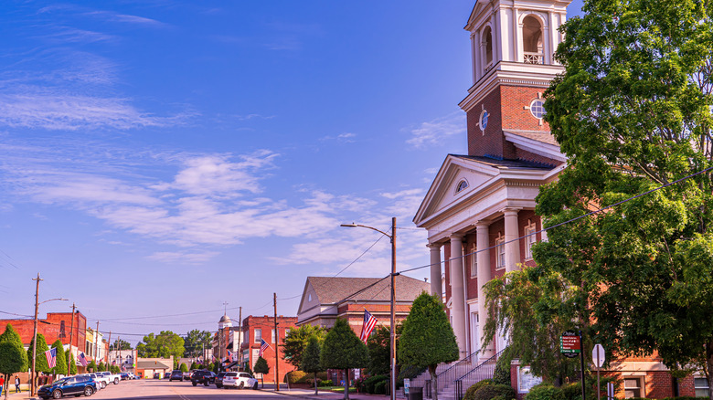 Oxford's Baptist Church in the town's Victorian neighborhood