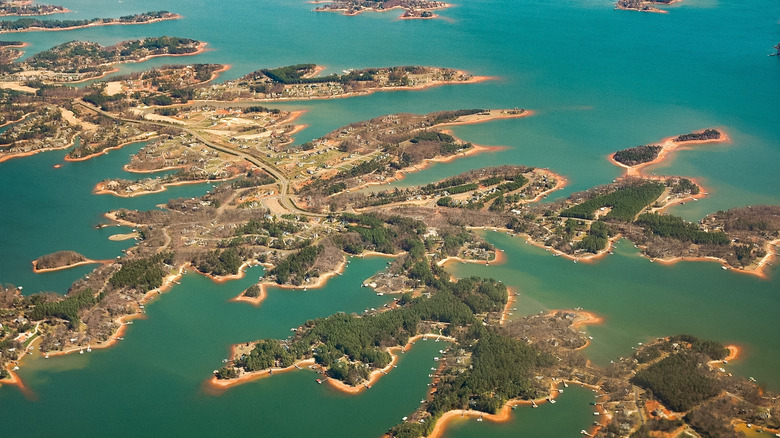 Aerial photograph of Lake Norman State Park