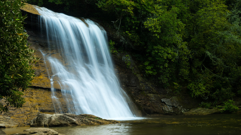 Silver Run Falls in Cashiers, North Carolina