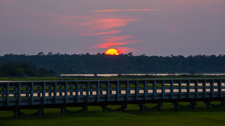 Sunset over Intracoastal Waterway