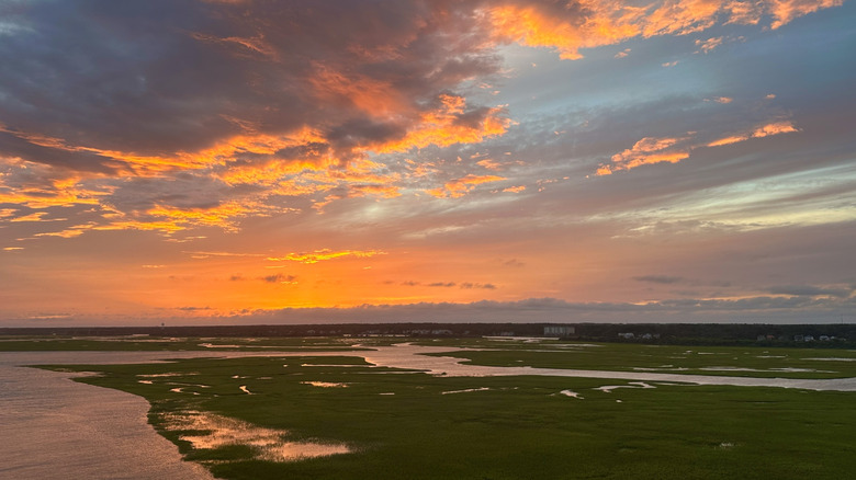 Sunset over Intracoastal Waterway