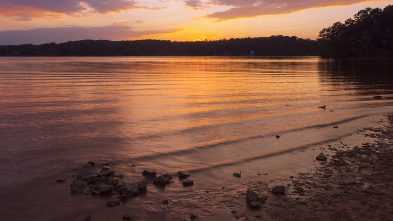 Sunset over Lake Norman in Mooresville