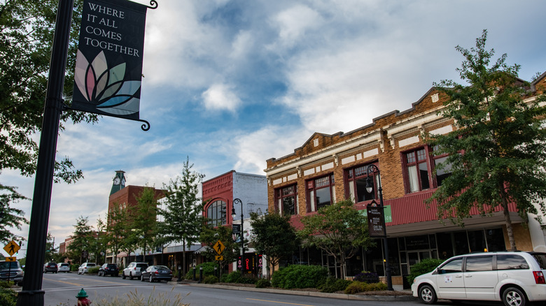 Historic buildings in downtown Statesville, North Carolina