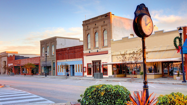 Empty streets of downtown Beaufort