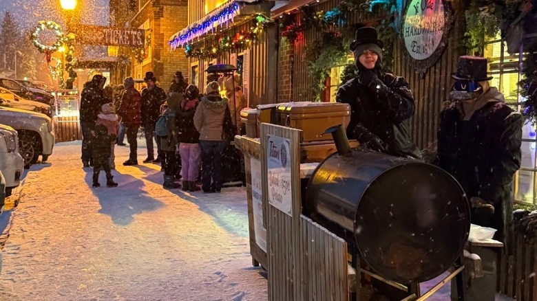 Garrison street scene during the Dickens Village Festival