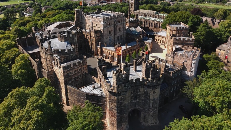 An aerial view of Lancaster Castle