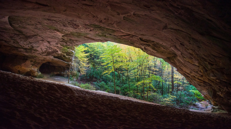 A sand cave in Cumberland Gap National Historical Park