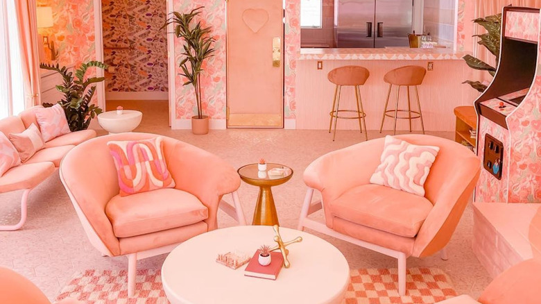 Lobby inside Trixie Motel