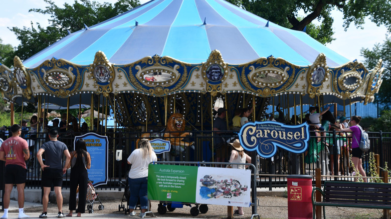 The carousel at ABQ BioPark Zoo in Albuquerque, New Mexico