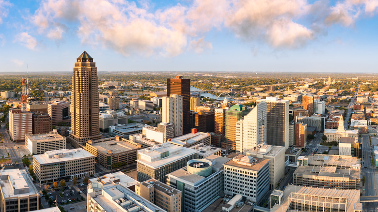 Buildings in downtown Des Moines, Iowa