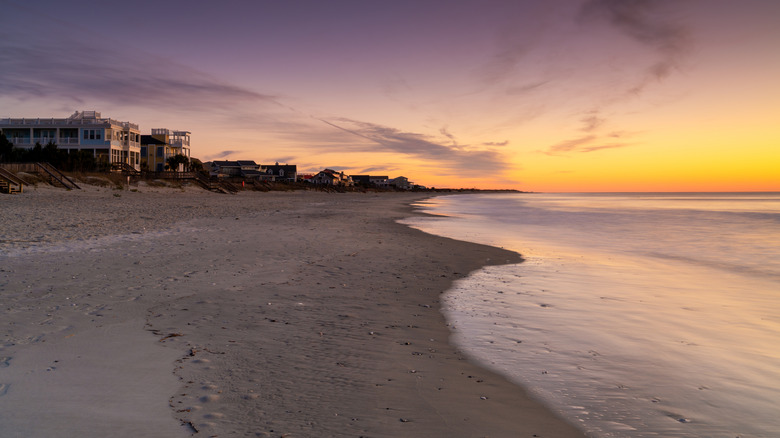 Sunrise on the beach on Pawleys Island, South Carolina