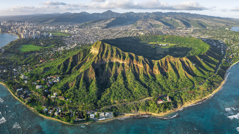 The Diamond Head Crater, O'ahu.
