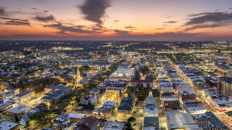 Savannah, Georgia, at sunset