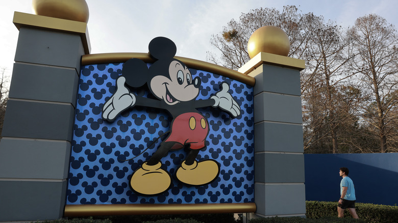 Mickey sign at Disney world