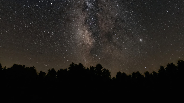 Sshot of the milky way over Hocking Hills State Forest, OH