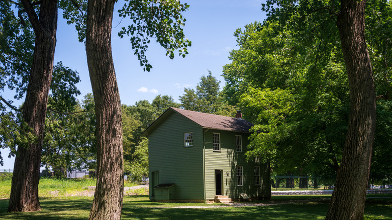 Old building in Carillon Historical Park, Ohio.