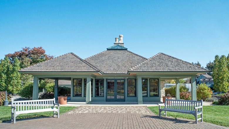 Visitor center at Cox Arboretum MetroPark in Ohio