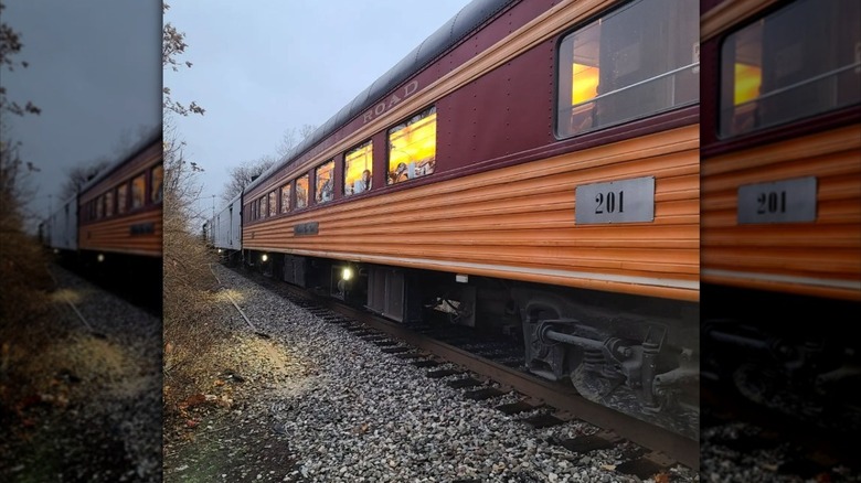 Outside the Cincinnati Dinner Train