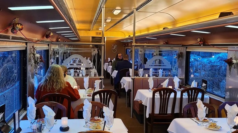 Aboard the Cincinnati Dinner Train