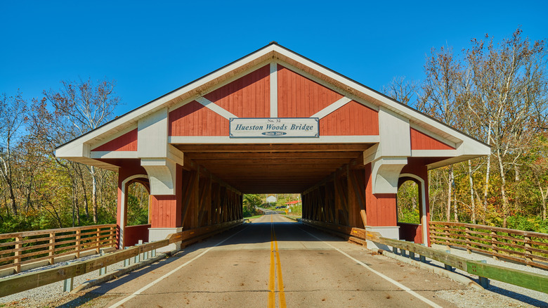 Covered bridge at Hueston Woods State Park, Ohio