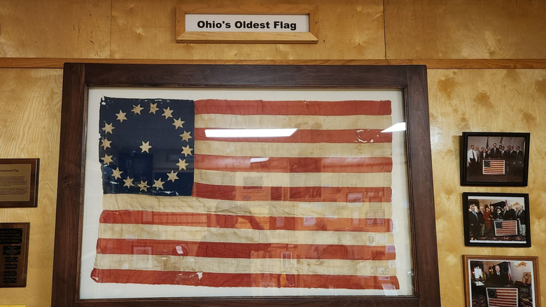 Ohio's oldest flag in Ohio's Small Town Museum in Ashville