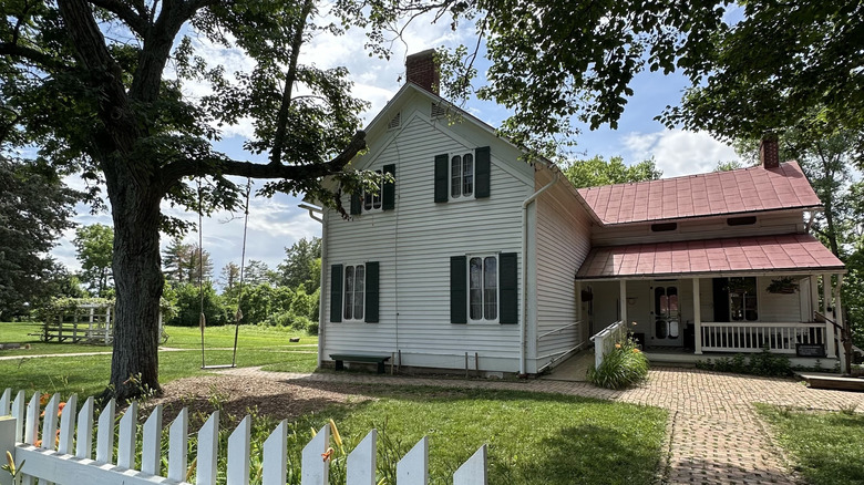 Farmhouse at the Slate Run Living Historical Farm near Ashville, Ohio