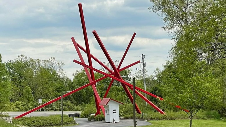A sculpture in Pyramid Hill