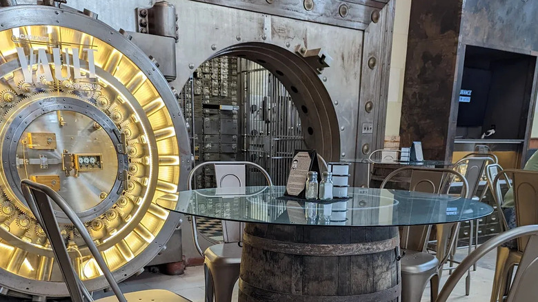 Inside The Vault restaurant in East Liverpool, Ohio