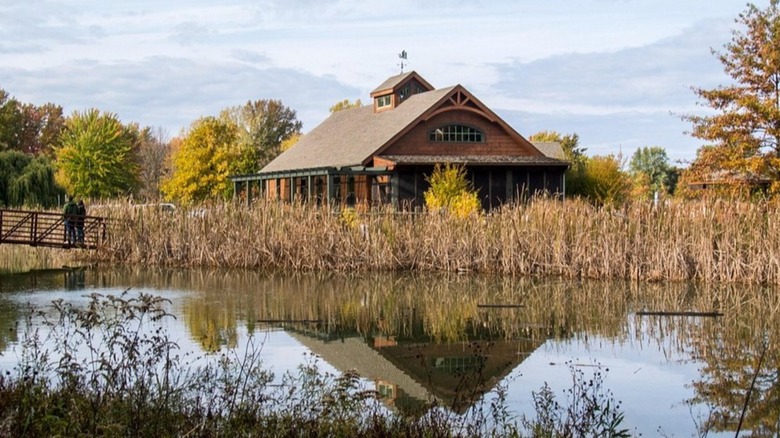 The Johnson Wetland Center at Sandy Ridge Reservation park in North Ridgeville, Ohio